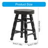 Realistic Wood Stool Zakka Realistic Pretend Play for Role Display Round Top Stool Model Vintage Stool 1:12 Doll House