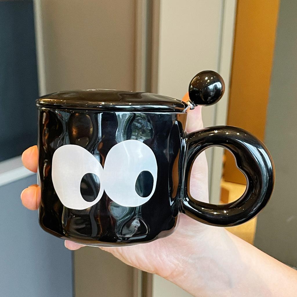 Cute Cartoon Ceramic Mug With Lid Funny Mugs Coffee Cups Cup for Tea Original Breakfast Cups Drinkware Personalized Gift Beer