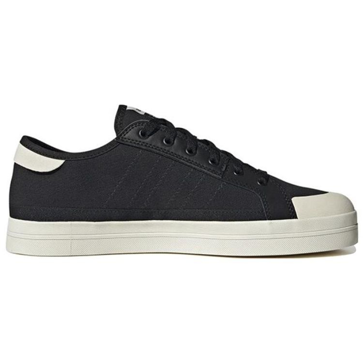 Adidas Neo City Canvas Slip Resistant Durable Lightweight Low Top Skate Shoes Unisex Sneakers Black White HQ6526