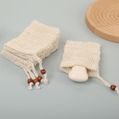 Shower Bath Sisal Soap Bag Natural Sisal Soap Bag Exfoliating Soap Saver Pouch Holder For Bath & Shower Use