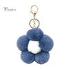Aesthetic Handbag Pendant Plush Flower Keychain for Handbags, Five-petal Bag Charm, Backpack Hanging Accessory Fluffy Women