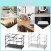 Bathroom Stainless Steel Toothbrush Storage Rack Grid Pen Holder Neat Versatile