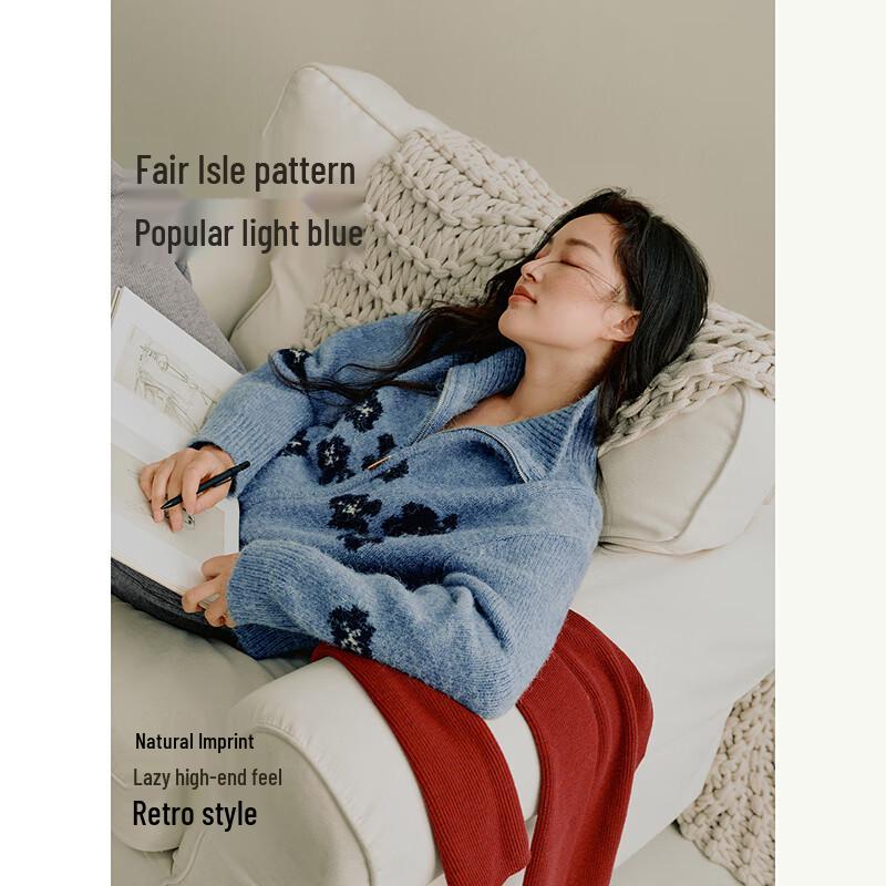 

Женский кардиган INMAN в стиле ретро, жаккардовой вязки M