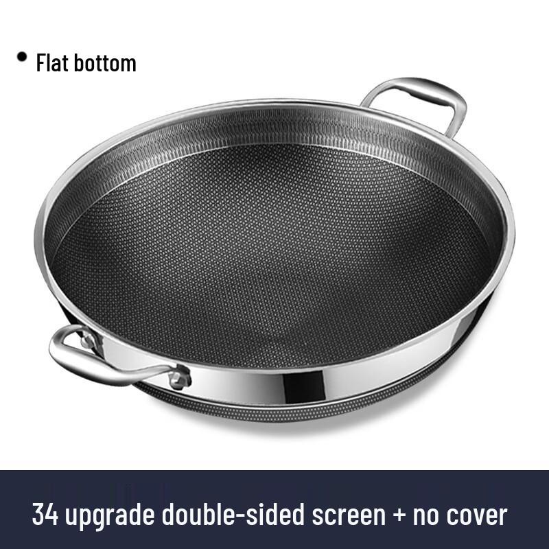 Wutuo Thickened Stainless Steel Non-Stick Wok