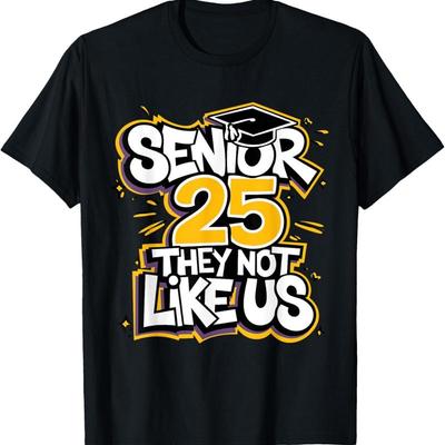 T-shirt de remise de diplôme Classique Drôle Senior 25 Ils Ne Sont Pas Rétro Comme Nous