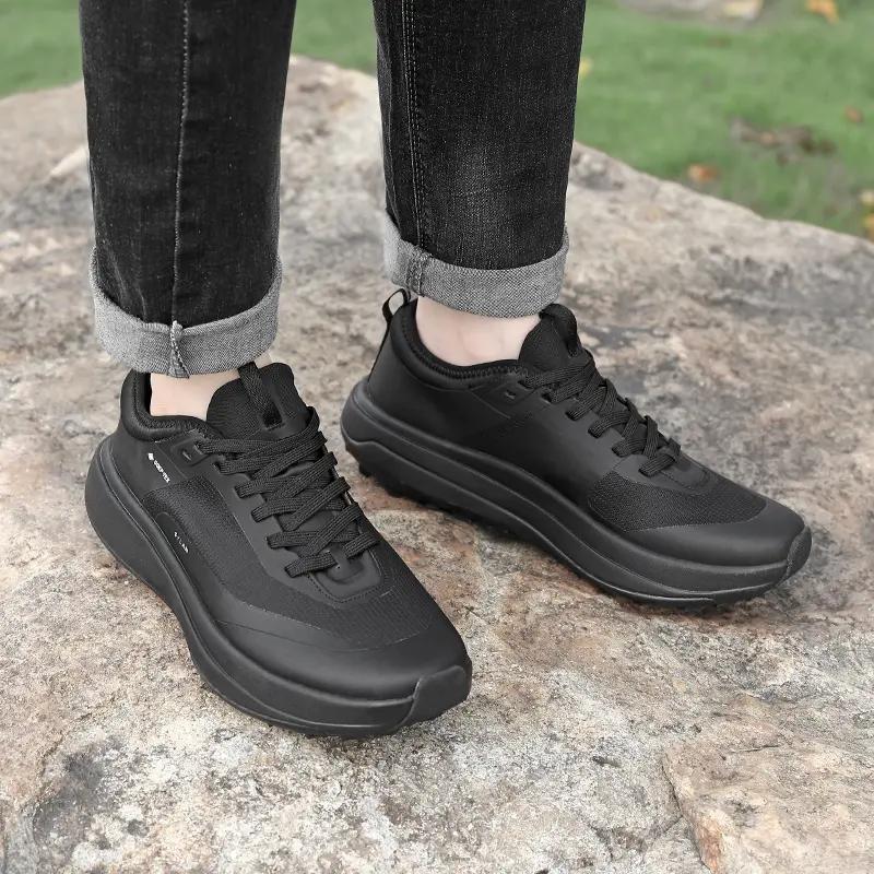 Hiking Shoes Running Shoes for Men Waterproof Sneakers Breathable Sports Gym Jogging Casual Black Cushioning Mens Trail Trainers