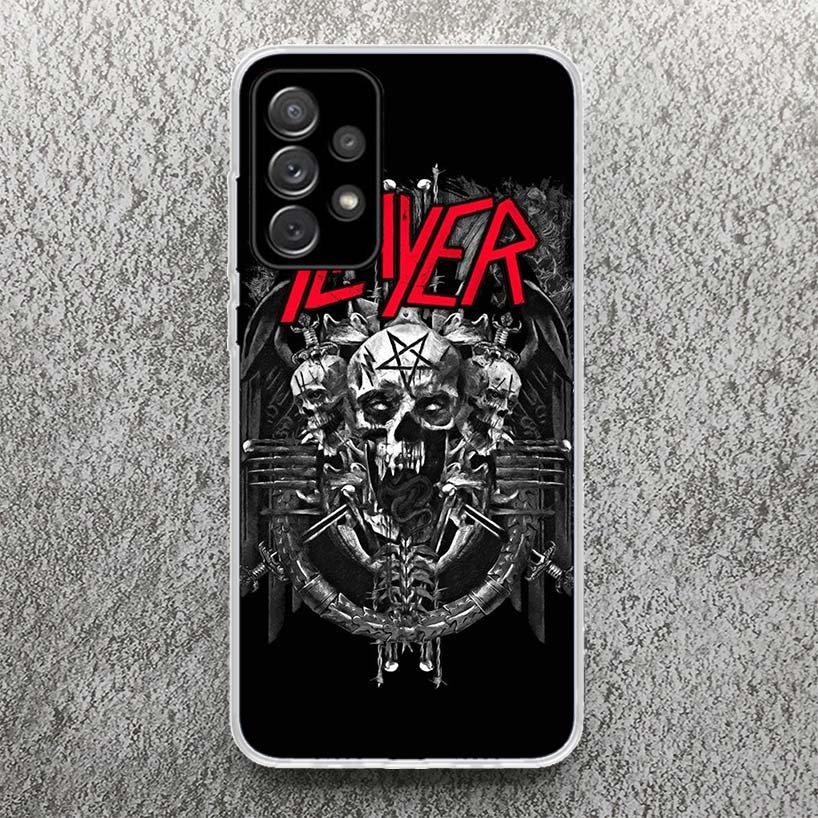 Slayer Heavy Metal Rock Band Print Soft Case for Samsung A52 A50S A51 A42 A23 A22 A12 Phone Shell A41 A31 A21S A40 A30S A20E A10