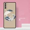 Art Crane Waves Phone Case For Samsung Galaxy S25 S26 Ultra S20 S21 S22 S23 S24 S10 Plus S25 FE Cover Coque
