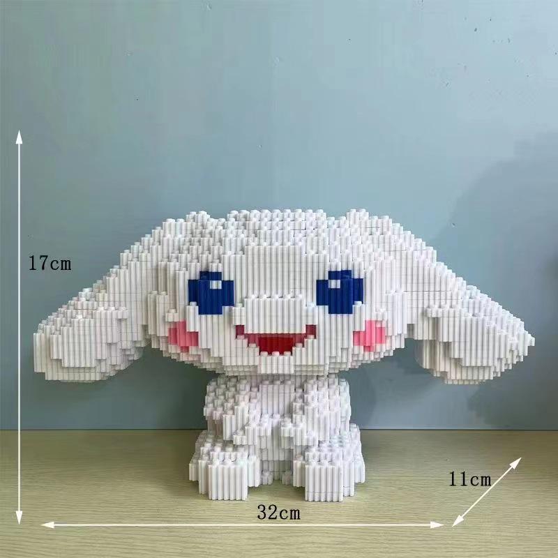 Girls' Compatible Lego: Violent Bear Building Block Series - Educational Micro-Block Interlocking Toys & Gifts
