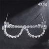 No Lens Rhinestones Glasses Frames Rhinestones Sunglasses Funny Party Eyewear Crystal Eyeglasses for Photograph Props