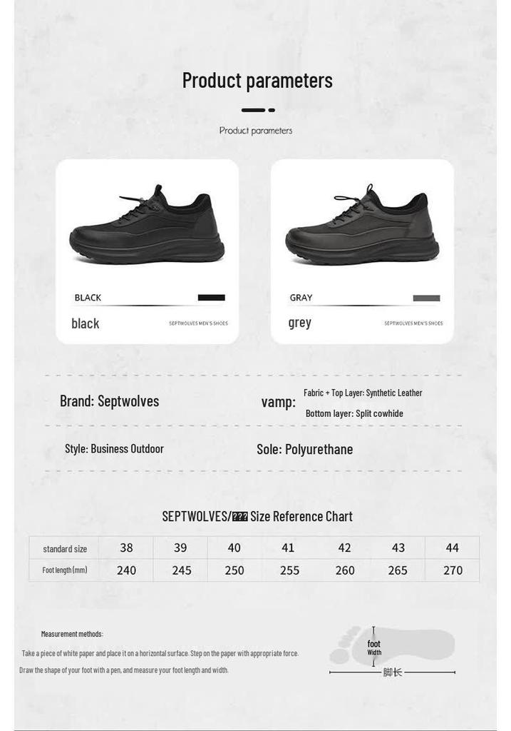 Qipilang Men's Breathable Lightweight Comfort Sports Shoes