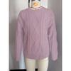 Autumn and Winter Round Neck Loose Retro Cable Knit Women's Sweaters