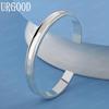 925 Sterling Silver Wedding Gift 8mm Smooth Bangle Fashion Jewelry