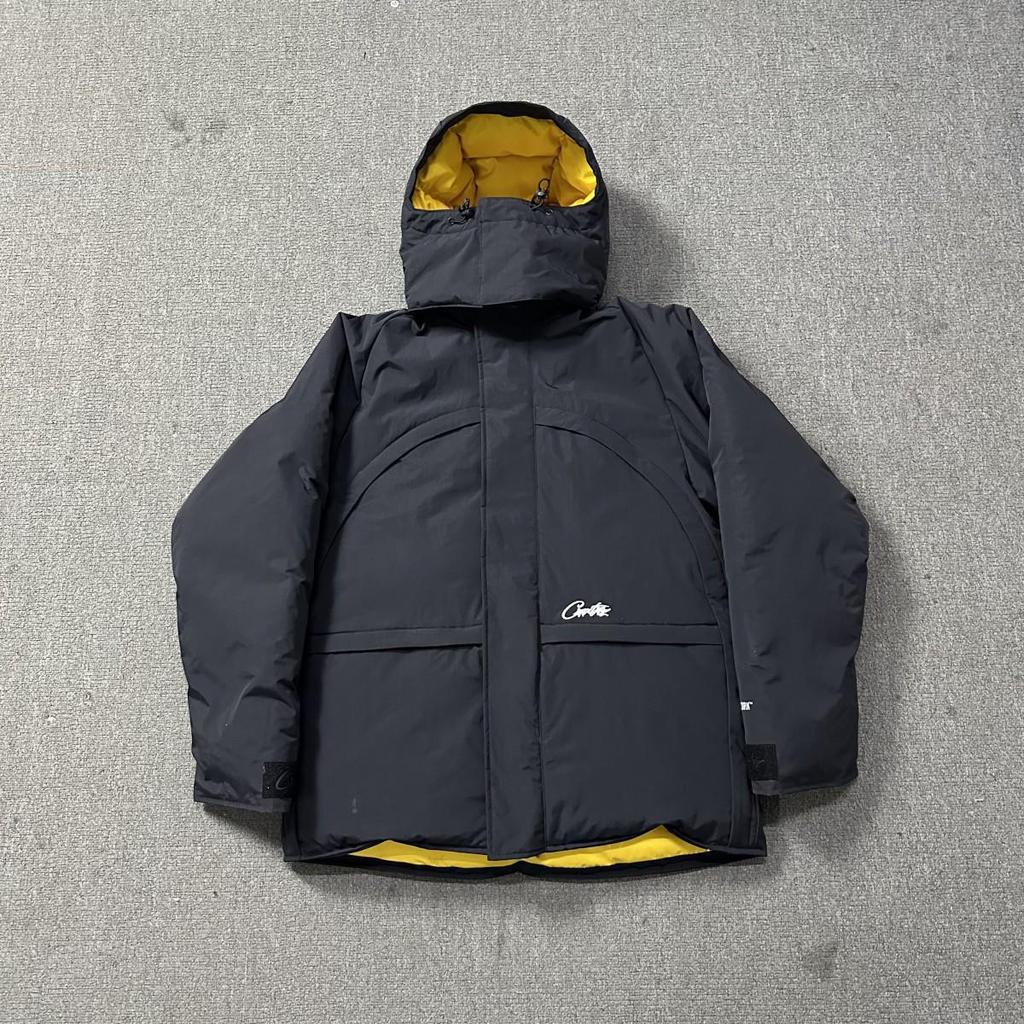 Korrigiert: Corteiz Alcatraz Hip Hop Kapuzenjacke aus Baumwolle mit gesticktem Schriftzug - Trendiger Amerikanischer Stil Mantel