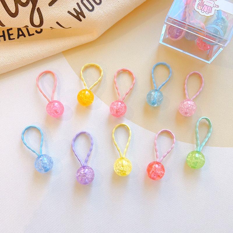 10pc mini faixa de cabelo do bebê kawaii dos desenhos animados floral animal elástico corda de cabelo para a criança menina pequena tumb faixa de cabelo adorável headwear