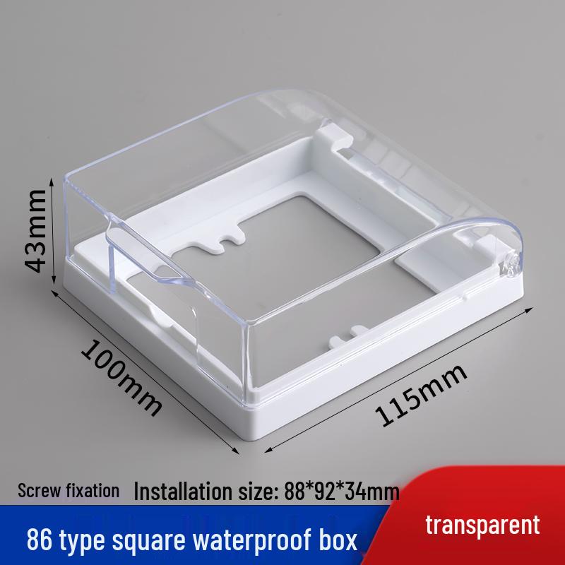 Outdoor Recessed Weatherproof Socket Cover with Screw Installation