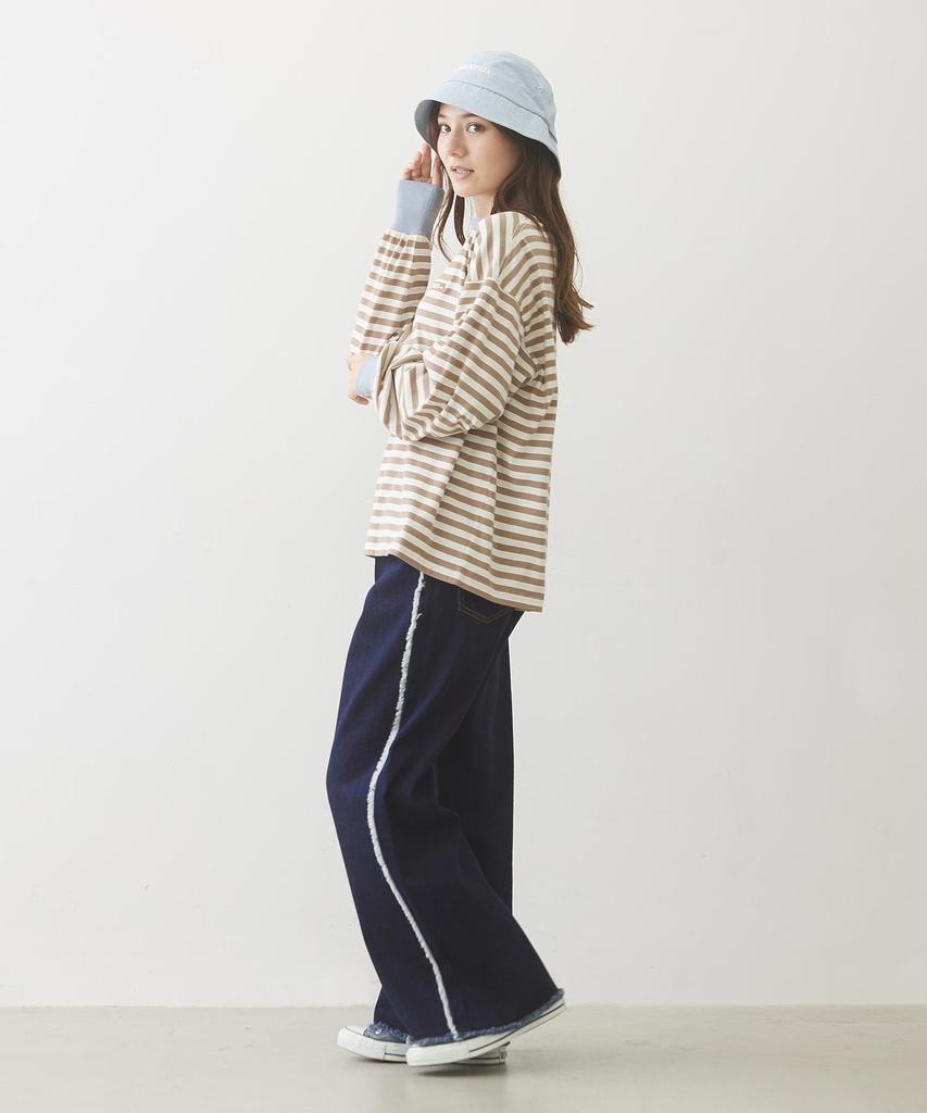 Milkfed STENCIL LOGO BUCKET HAT In Light Blue Women's