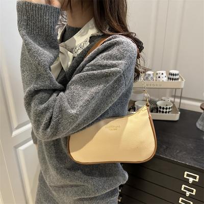 Hot-selling Retro Bag 2025 New High-end Solid Color Underarm Bag Large-capacity Commuter Messenger Women's Bag