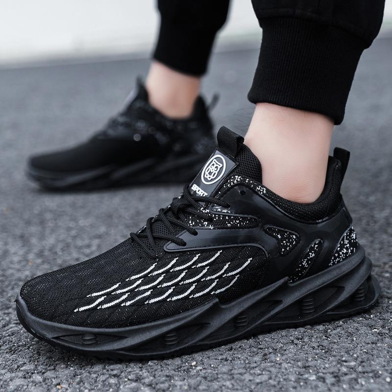 New men's blade shoes breathable mesh sneakers men's large size men's shoes tide