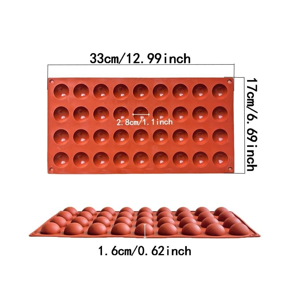 Thickened Hemisphere Silicone Mold 36 Cavity Mousse Dessert Mold  Dessert Making
