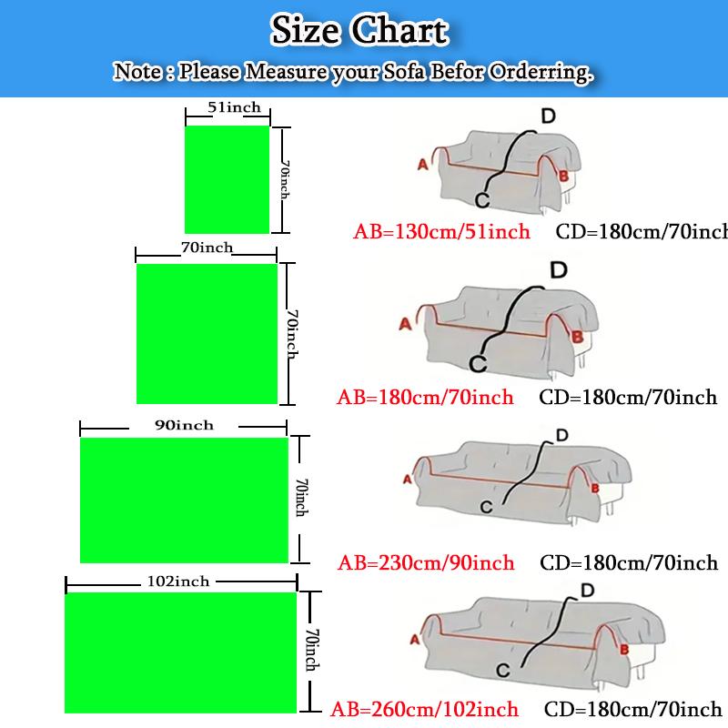 Thick Sofa Protector for Living Room Corner Sofa Sectional Sofa Soft Pet Friendly Multifunction Sofa Towel Easy-care Sofa Cover