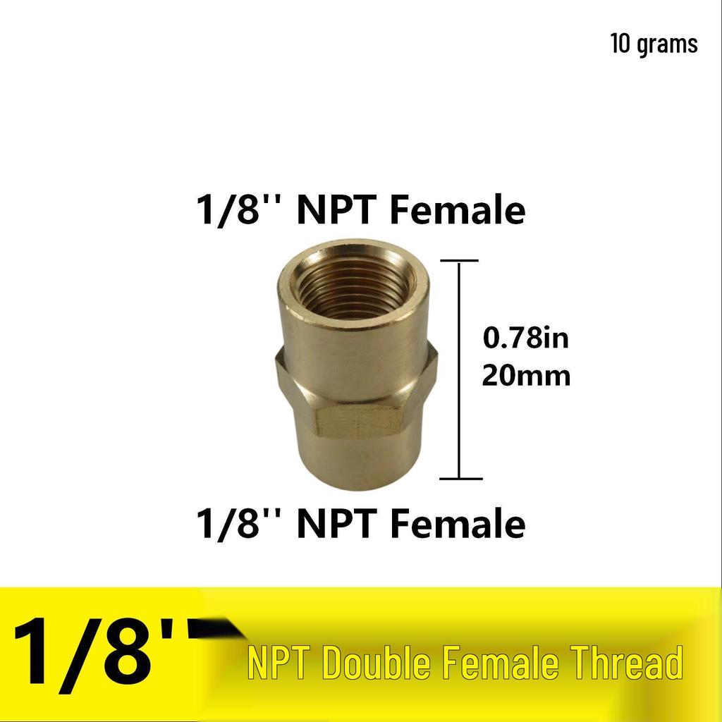1/2" NPT Brass Male Pipe Adapter, Hex 1" NPT Male Threaded Fitting