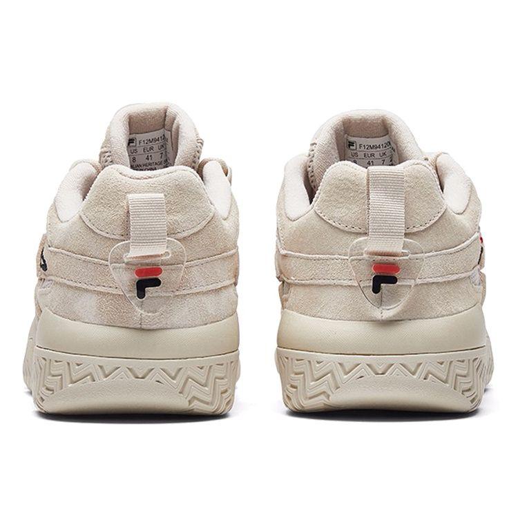 Fila Panini Classic Fashion Trendy Versatile Comfortable Low-Top Retro Basketball Shoes Women Sneaker Oatmeal F12W031228FOM