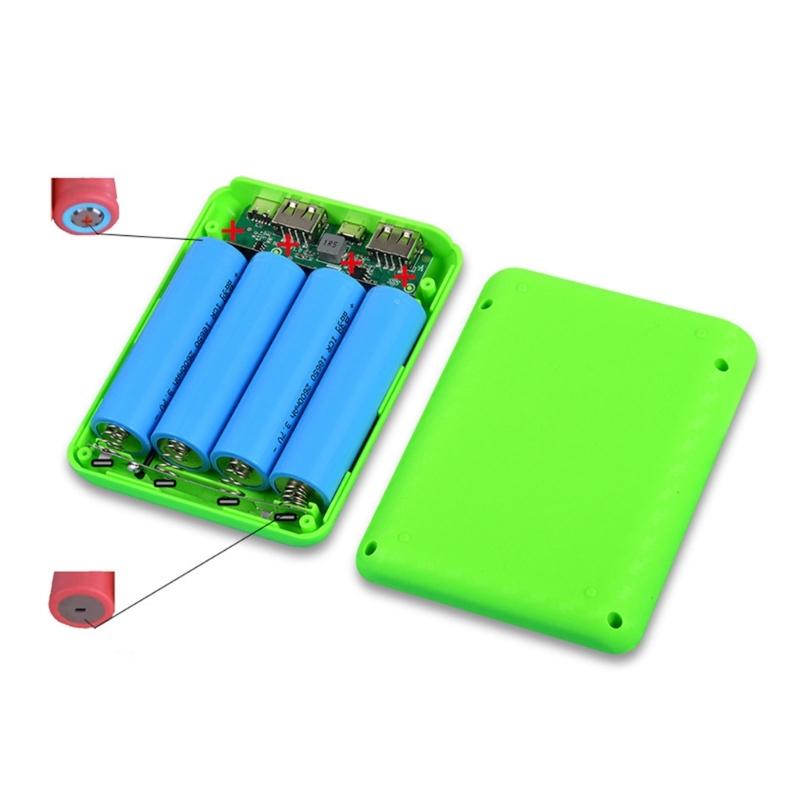 DIY 4x18650 Battery Case Charger Outer Plastic Shells Power Bank Shells Portable External Boxes Without Batteries
