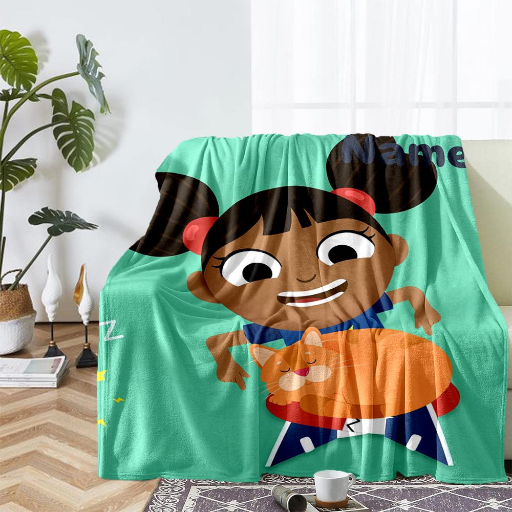 Custom Name Yakka Dee Theme Printed Blanket - Perfect for Couch, Bed, Travel & Outdoor Use | Machine Washable, Cozy & Durable.