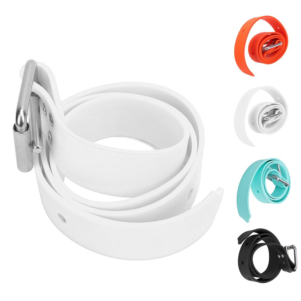 Diving Weight Belt Adjustable Silicone Freediving Weight Belt with Quick Release Buckle for Scuba Di