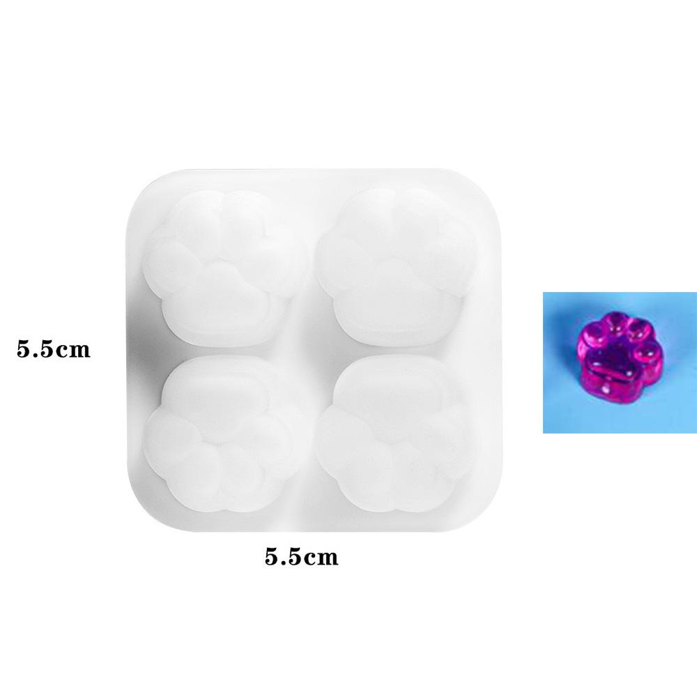 Cat Paw Pendant Silicone Mold Keychain Pendants Epoxy Resin Molds for DIY Epoxy Resin Crafting Mould Jewelry Making Crasfs