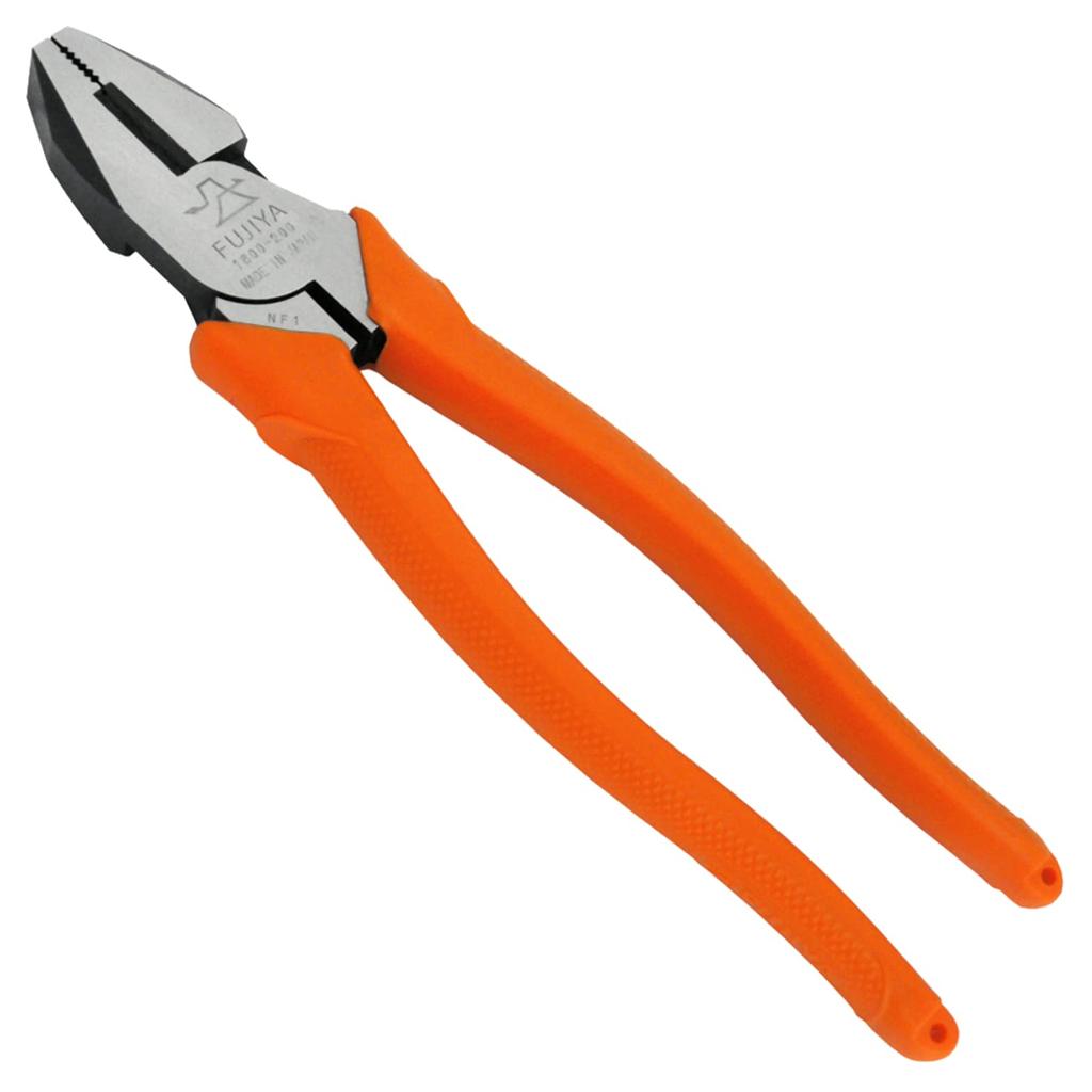 Fujiya Standard Pliers, 200mm, Eccentric Lever for Easy Cutting, 1800-200