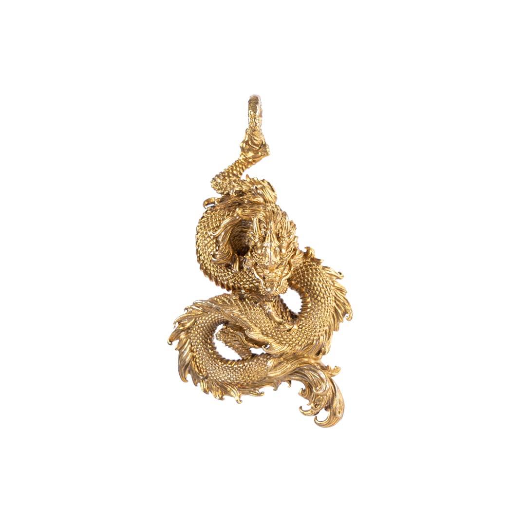 

Подвеска Shenron из латуни, оригинальный дизайн, популярная подвеска Shenron, подвеска на удачу [COPPERTIST.WU] (Латунь)