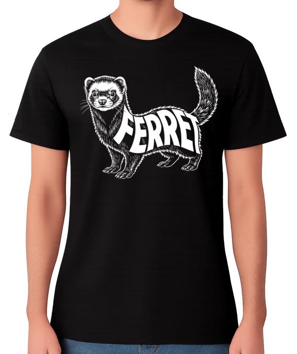Ferret Graphic T-Shirt Cute Exotic Pet Animal Unisex Tee XXXXL
