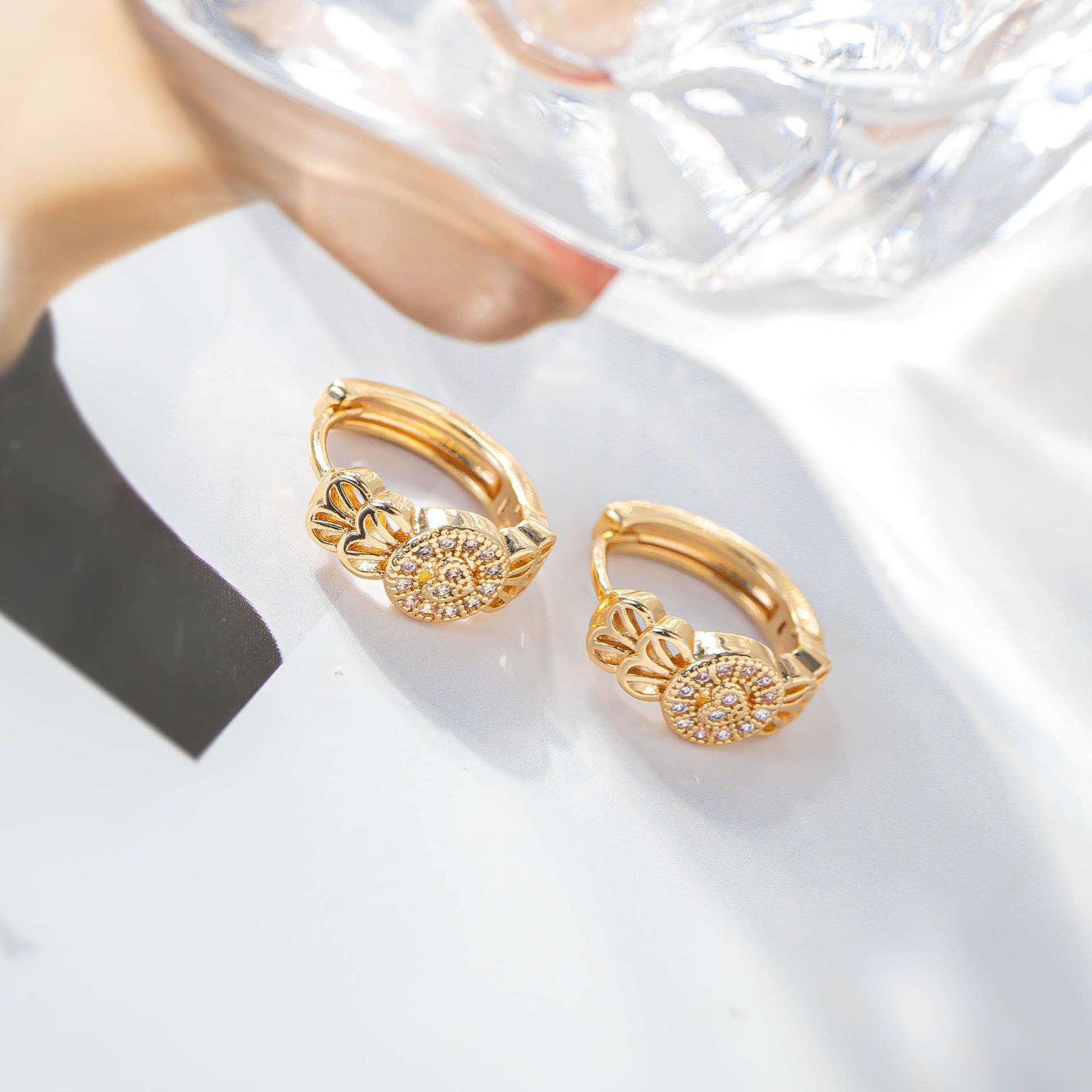 Versatile Rhinestone Heart-Shaped Stud & Drop Earrings