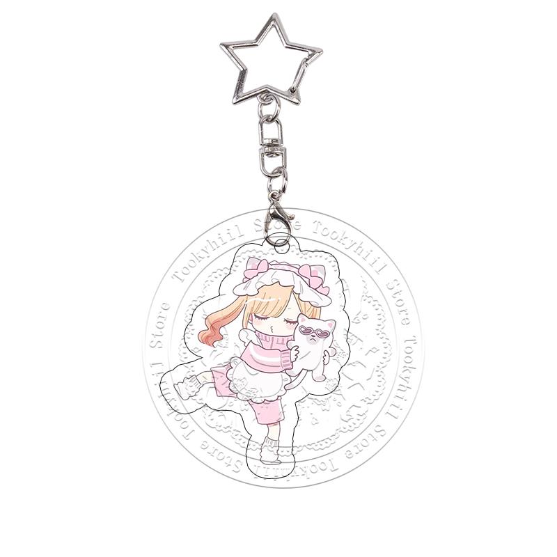 My Dress-Up Darling Acrylic Keychain Cos Props Chibi Cute Anime Charms Marin Kitagawa Keyring Bag Pendant Decoration Cartoon