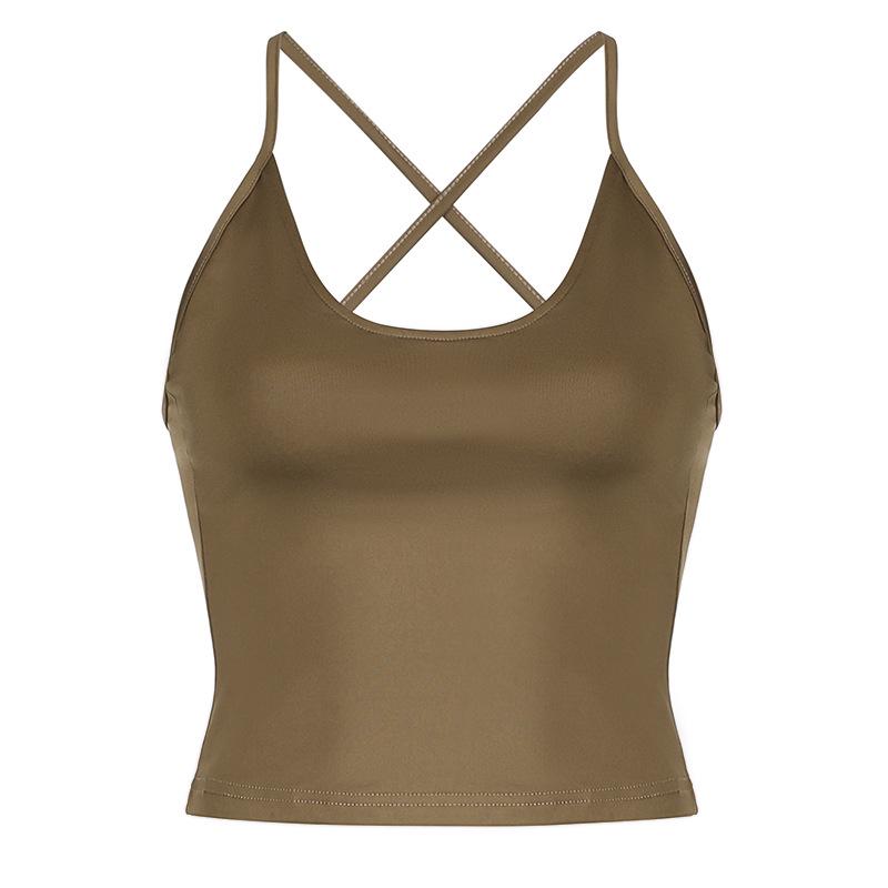 

European & American Style Women s Spaghetti Strap Tank Top & Drawstring High Waist Shorts Set Small