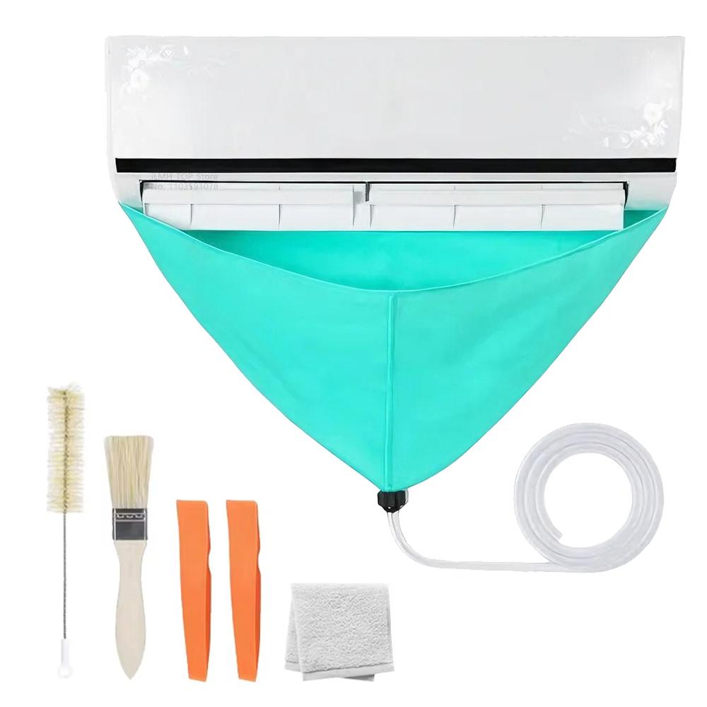 Aoifn Mini Split AC Cleaning Kit, Waterproof Water Catching Cover, Drain Hose, Home Wall Mounted Air Conditioner Cleaning Tool