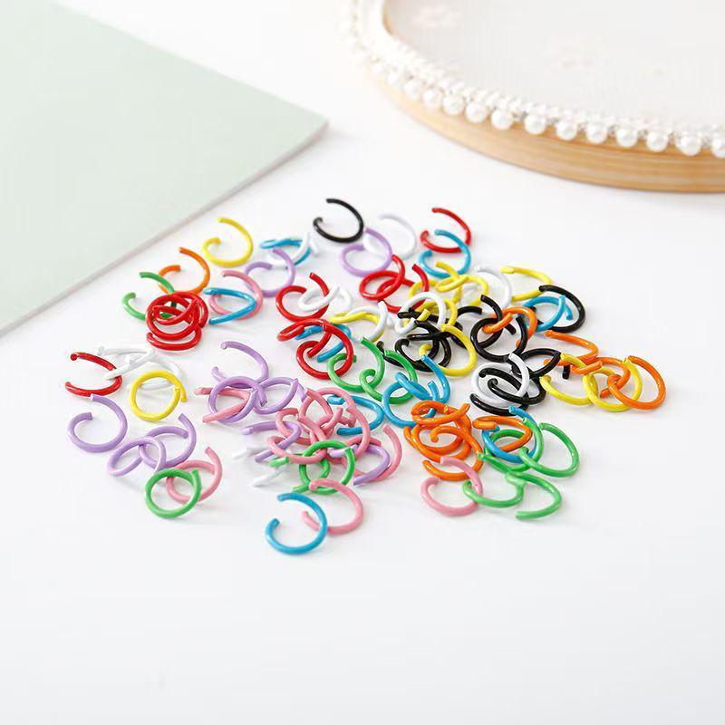 8-10mm Painted Metal Jump Rings for Handcraft & DIY Accessories