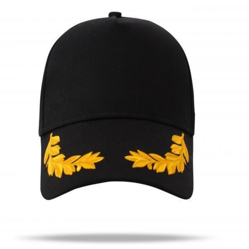 1PC Unisex Hat Brim Wheat Ear Embroidery Snapback Baseball Caps Spring and Autumn Outdoor Adjustable Casual Hats Sunscreen Hat