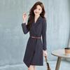 High-End Women's Suit Dress for Spring/Autumn: Elegant, Professional Formal Wear for Teachers, Speakers, and Hosts.