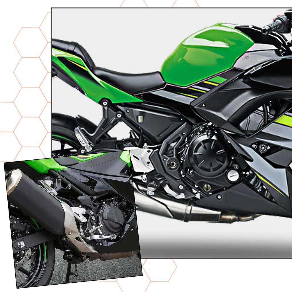 FOVPLUE Hinterradbremshebelpedal für Kawasaki Ninja 400 Z400 Ninja 500 und Z500 Ersetzt Silber 2018-2023, 2019-2023, 2024, 2024, 43001-0756,