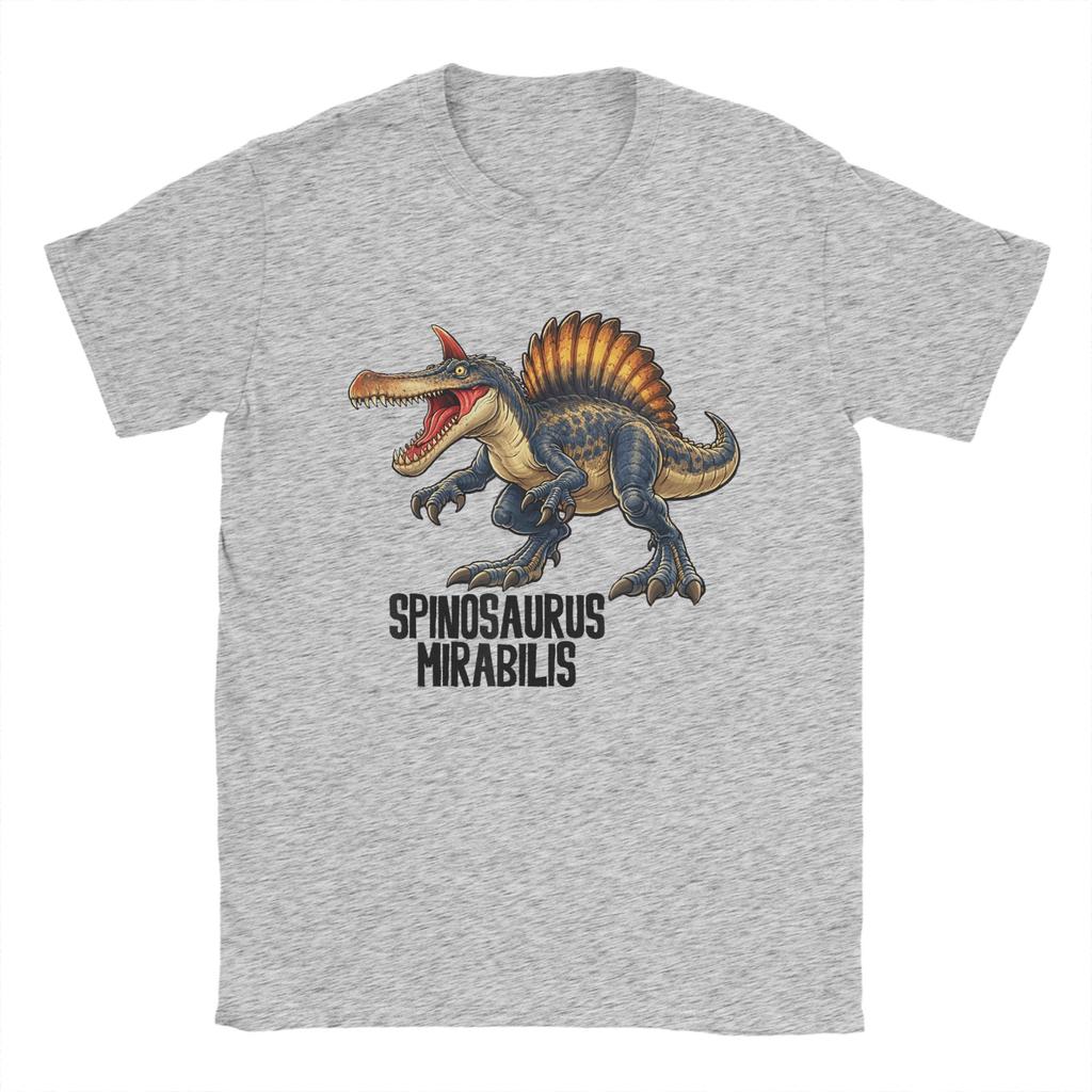 Spinosaurus Mirabilis Dinosaur Paleontology Unisexs T Shirts Casual Tees Short Sleeve Crew Neck TShirt Graphic Clothes