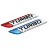 3D Turbo Letter Front Grille Emblem Badge Sticker Turbocharged Car Sticker Logo Badge Decals Car Styling