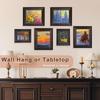 Elegant 6 Inch Photo Frame Black Rustic Resin Picture Frame Desktop Ornament Photo Display Stand Home Decor