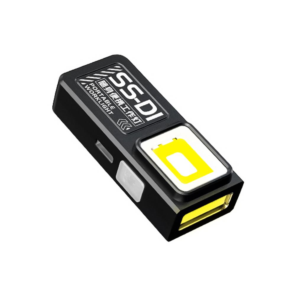 Outdoor Multifunctional Digital Display Strong Light Flashlight, USB Rechargeable LED Mini Portable Long-range Maintenance Light