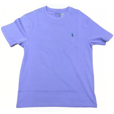 Polo Solid Color Round Neck Pullover Graphic Print Short Sleeve T-Shirt Kids Tops Purple 323832904-113