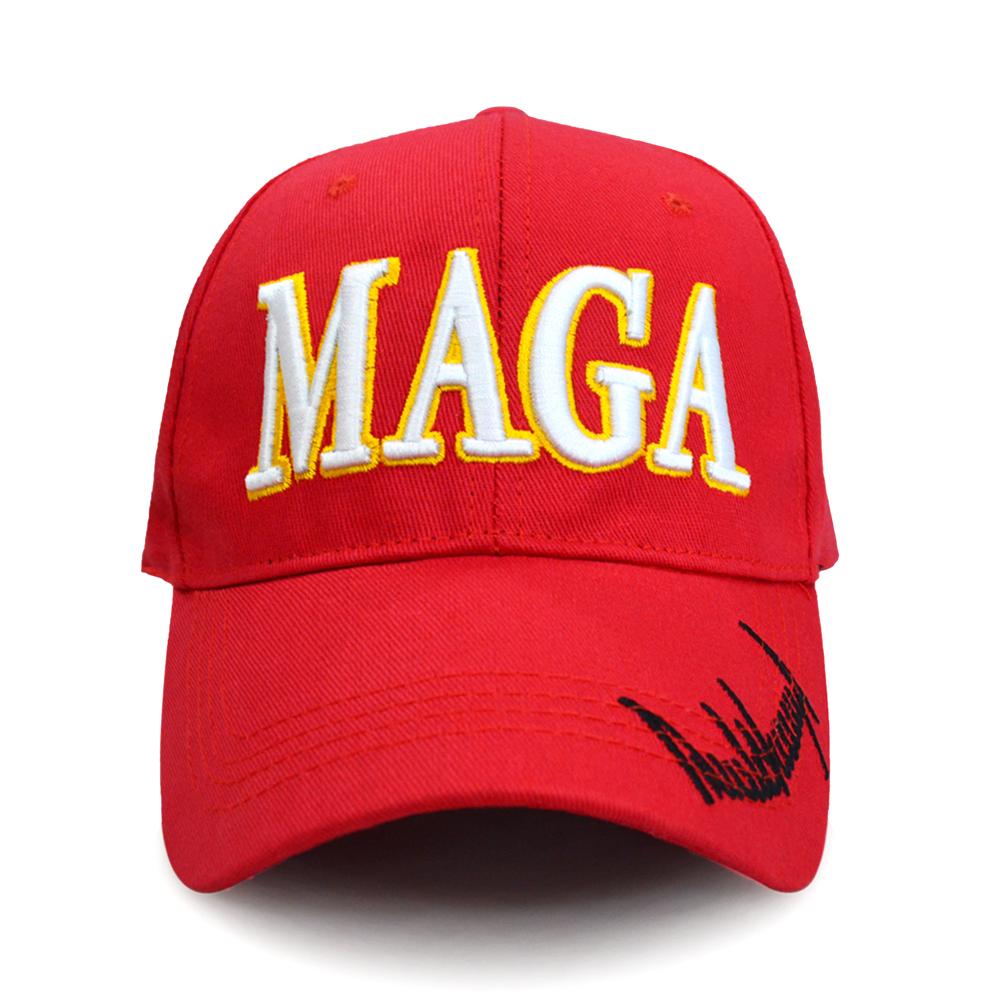 New Maga Letter Embroidery Baseball Cap Unisex Outdoor Sports Peaked Cap Sun Hat
