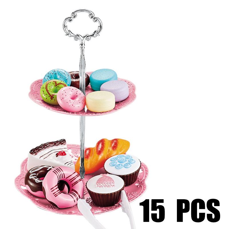 Afternoon Tea Toy Kit Gifts Pretend Playing Ideal For Boys and Girls Kids Playing House Toy Simulation Coffee Machine Cake Table Snack