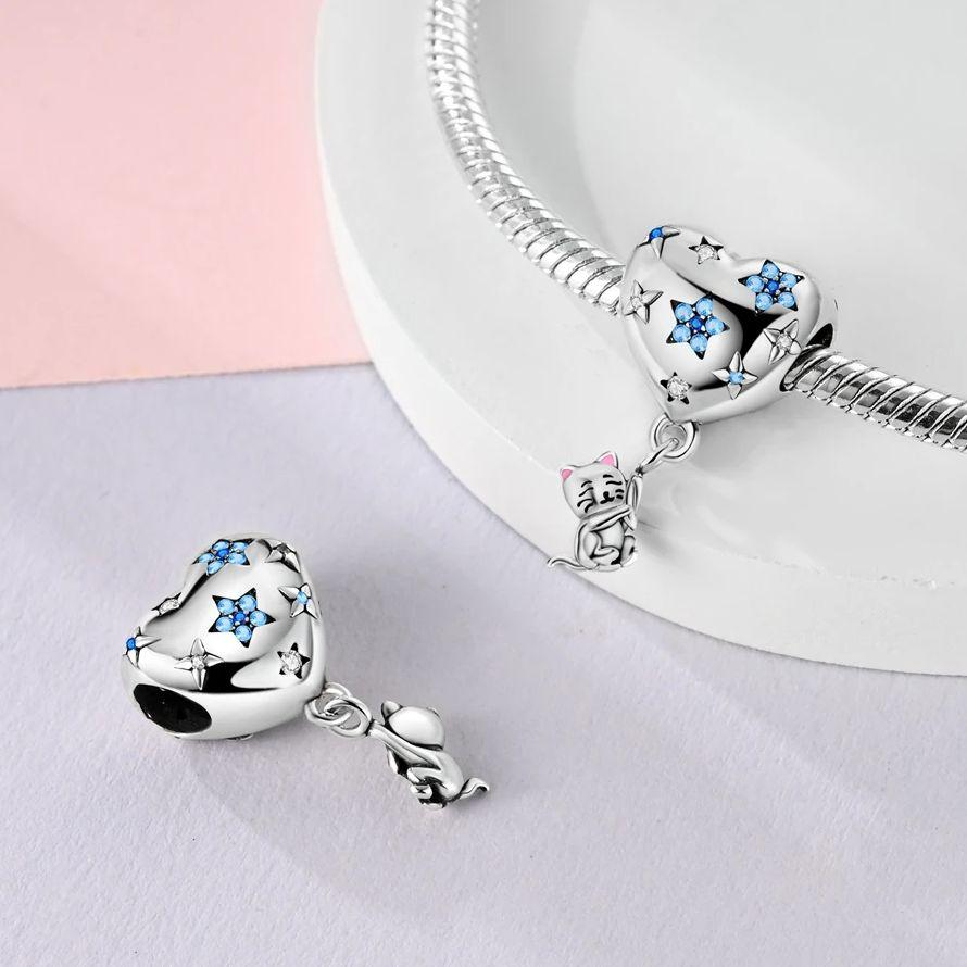 Prata 925 Charms Originais Balão de Ar Quente Contas Coloridas Encaixe para Pulseira Diy Joias Femininas